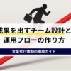 営業代行体制の構築ガイド｜成果を出すチーム設計と運用フローの作り方
